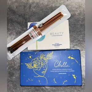 Chella Divine Purpose Eyeshadow Palette w/ highlighter & brush set